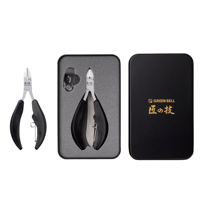 グリーンベル GREEN BELL 匠の技 PREMIUM NAIL NIPPER GHE-10 ツメヤスリ付き