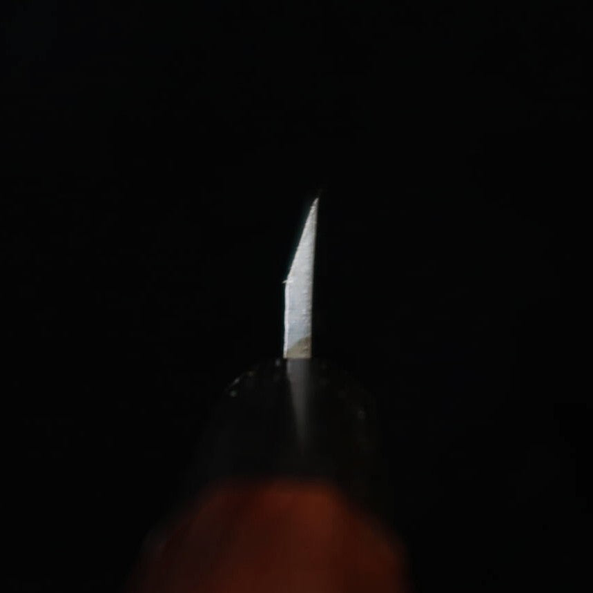 Miura Aogami No. 2 Single-Edged Utility Knife with Rosewood Octagonal Handle (120mm)