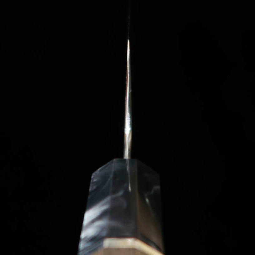 兼常作KANETSUNE 妖貴 YOHKI シリーズ 和三徳 青紙一号 ダマスカス  KC-457 スタビライズウッドハンドル（180mm）