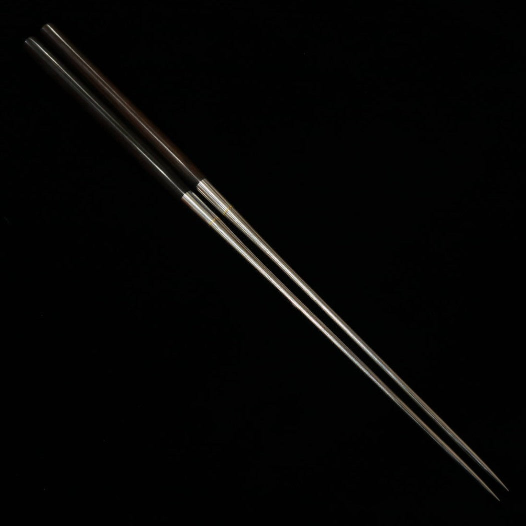 Hashi para servir - Titânio com cabo em ébano (180mm)