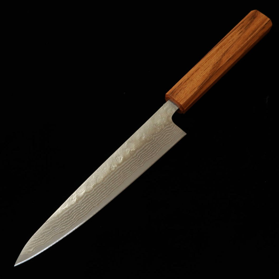 MIURA Miura Petty 440C mat damas, manche octogonal en chêne (150 mm)