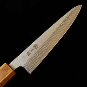MIURA Miura Petty 440C mat damas, manche octogonal en chêne (150 mm)
