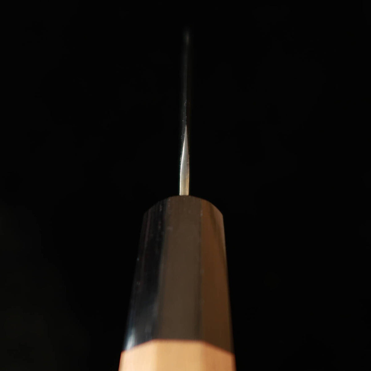 MIURA Petty, 440C Matte Damascus, Sakura Wood Octagonal Handle (80mm)