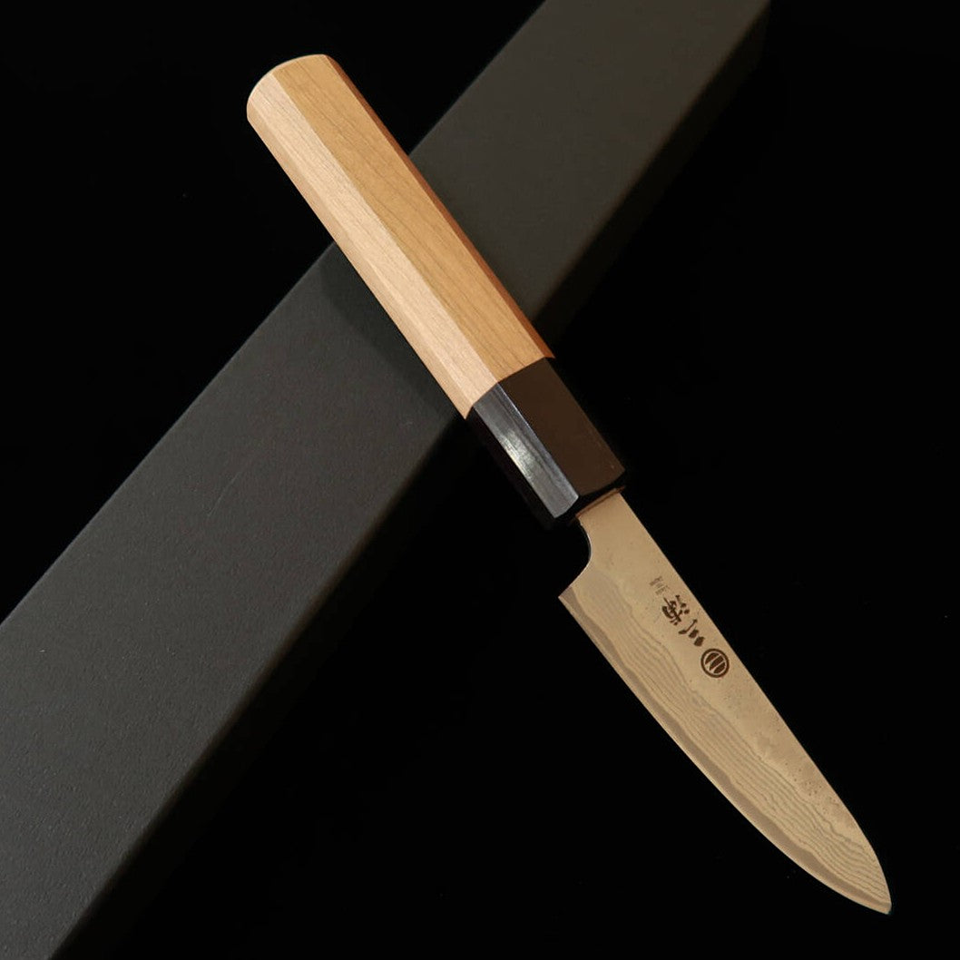 Miura MIURA Petty 440C Fosco Damasco Cabo octogonal de cerejeira (80 mm)