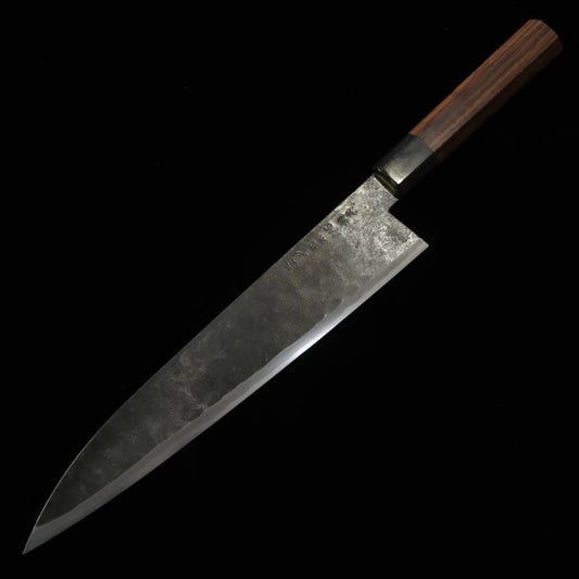 武田刃物TAKEDA　備中手打ち鍛冶　身卸出刃　特大　日立青紙スーパー鋼（230~250mm）