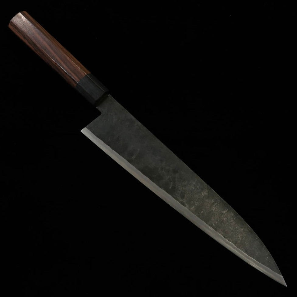 Takeda Hamono TAKEDA, forge artisanale Bitchu, grand couteau Deba à fileter, acier Hitachi Aogami Super (230~250 mm)