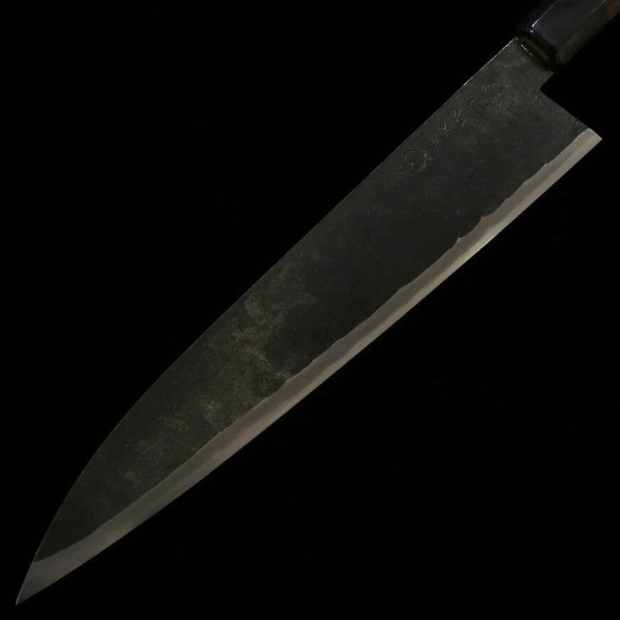 Takeda Hamono TAKEDA, forge artisanale Bitchu, grand couteau Deba à fileter, acier Hitachi Aogami Super (230~250 mm)