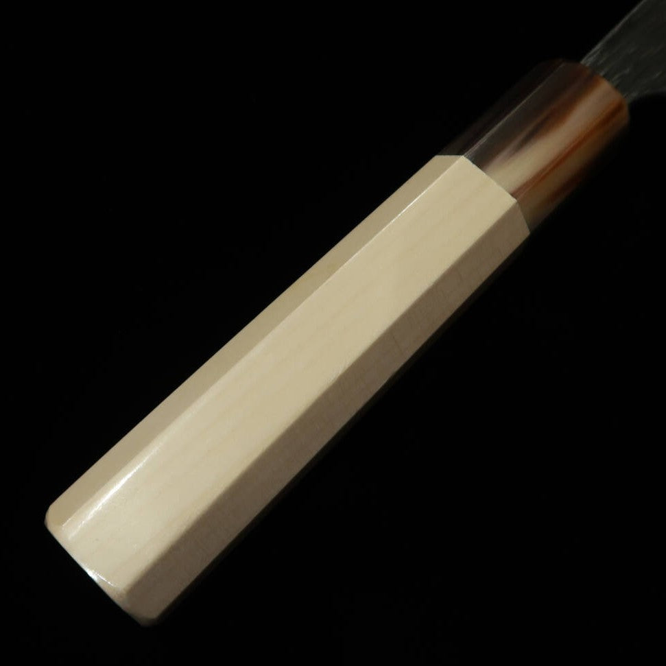 酔心 SUISIN 富樫Black 富樫憲治作 黒鍛造 白紙二号 菜切 朴八角柄 (165mm)