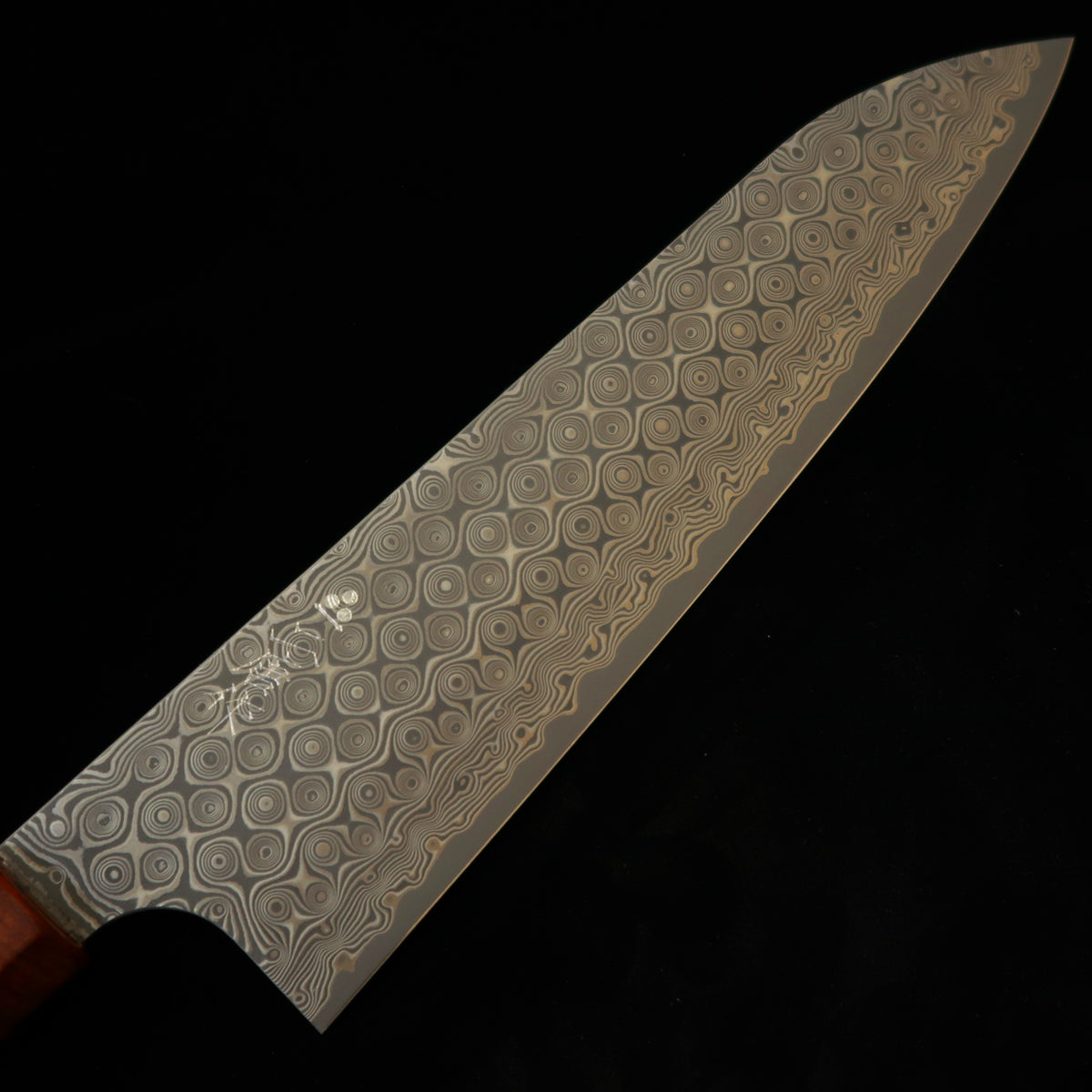 二唐刃物鍛錬所NIGARA 暗紋 牛刀 SG2 ダマスカス スタビライズウッドハンドル（210mm）