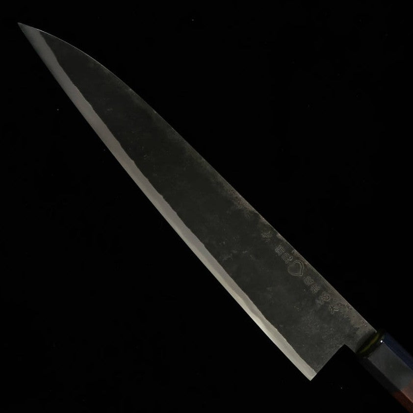 Takeda Hamono TAKEDA Forja artesanal Bitchū “Sasa no Ha” Acero Hitachi Aogami Super (240 mm)