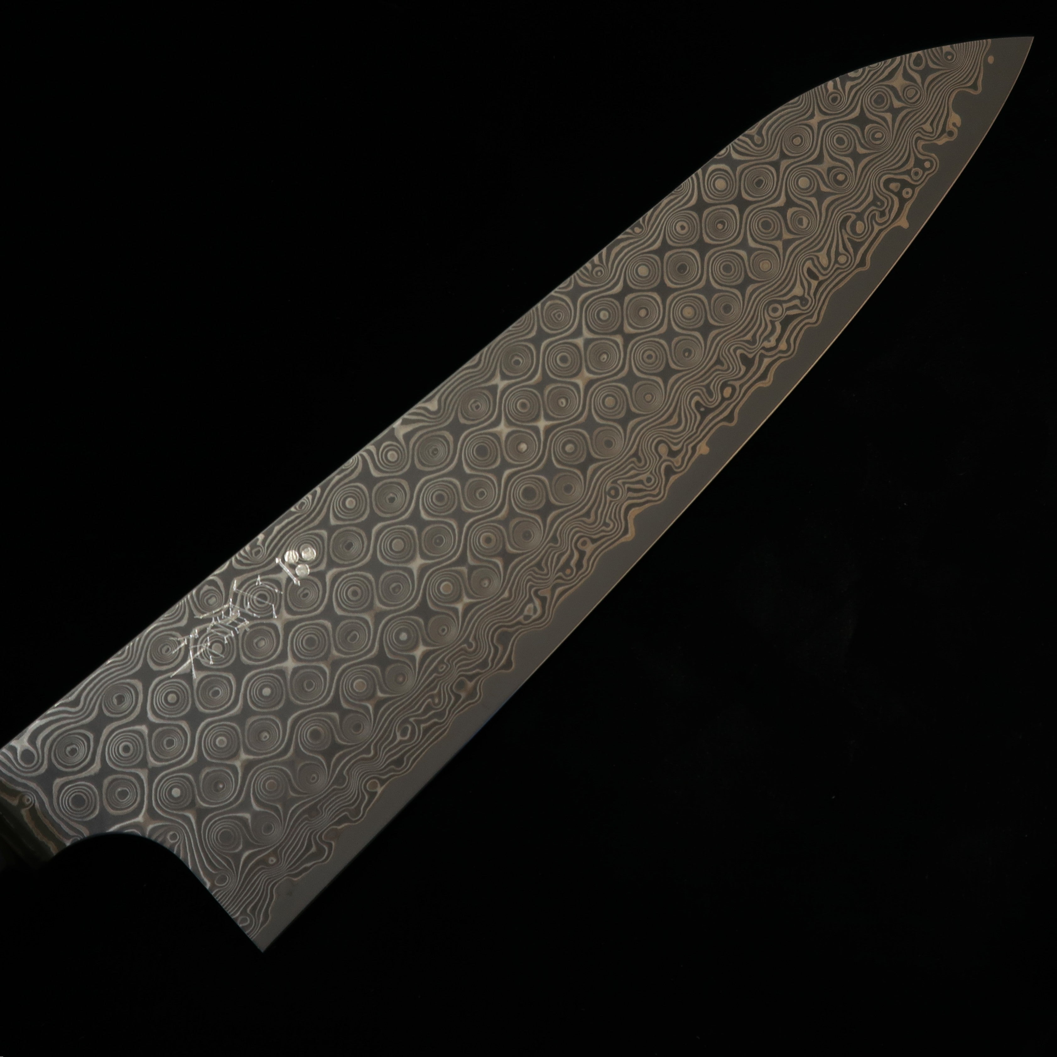 二唐刃物鍛錬所NIGARA 暗紋 牛刀 SG2 ダマスカス カーボンファイバー