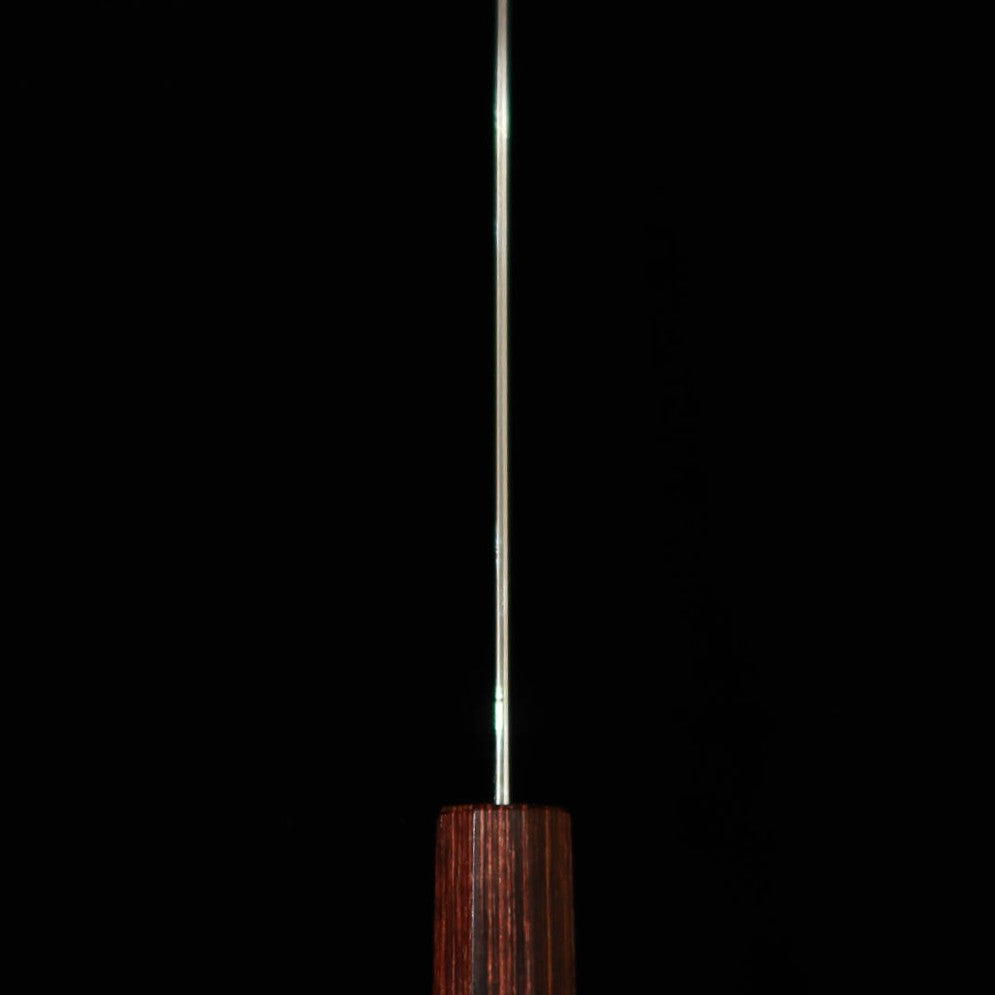 三浦MIURA 三徳 渦波 ニッケルダマスカス 欅八角柄（165mm）