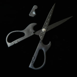 Nikken Cutlery Guitar Scissors with Stand, Black