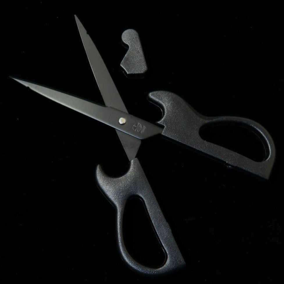 NIKKEN Cutlerie – Ciseaux guitare avec support, noir