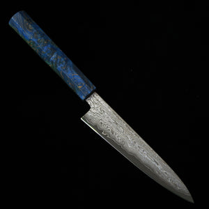 三浦佩MIURA Obidama ペティ 銀紙三号 ダマスカス スタビライズウッド（150mm）