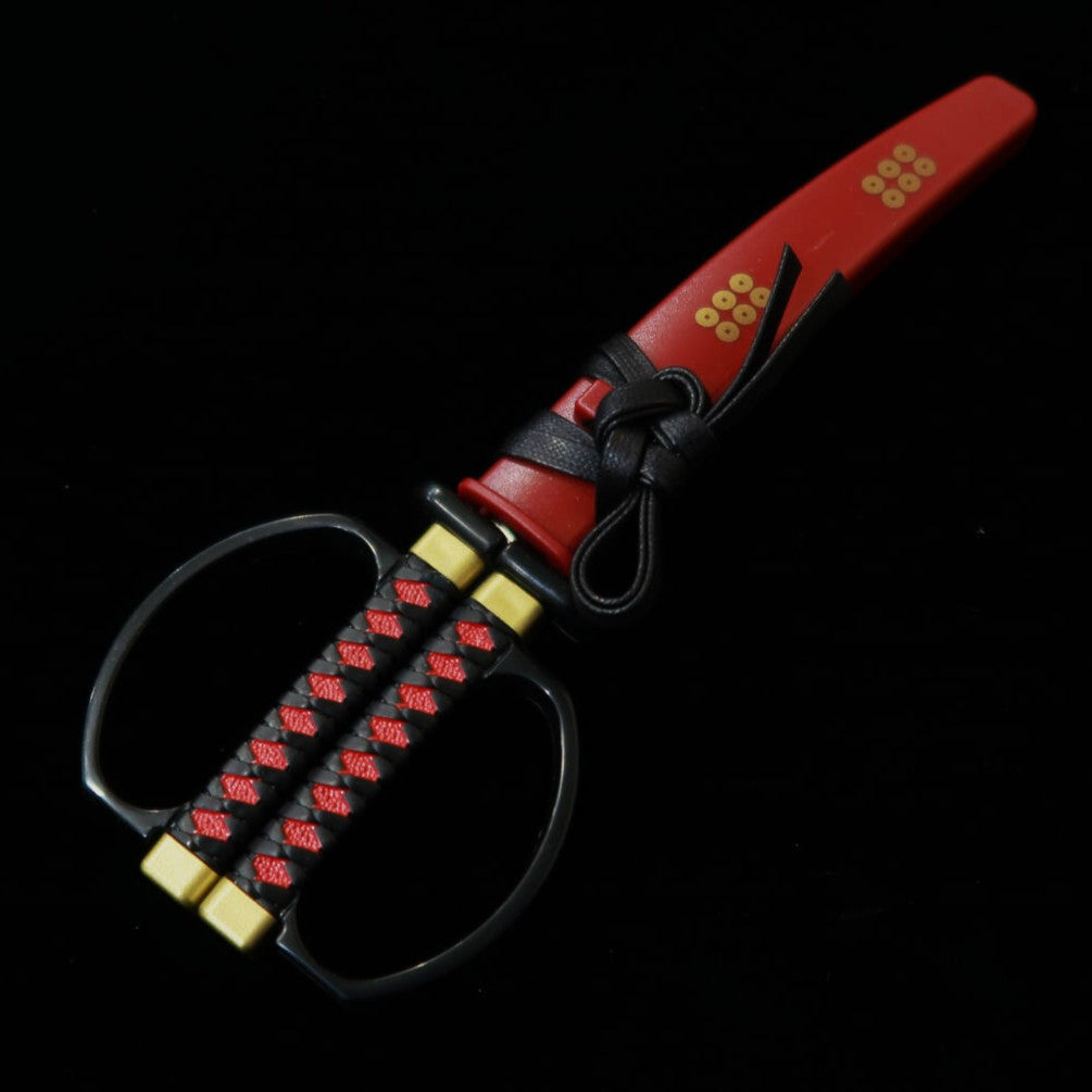 NIKKEN Cutelaria Tesoura Katana com Suporte Sanada Yukimura