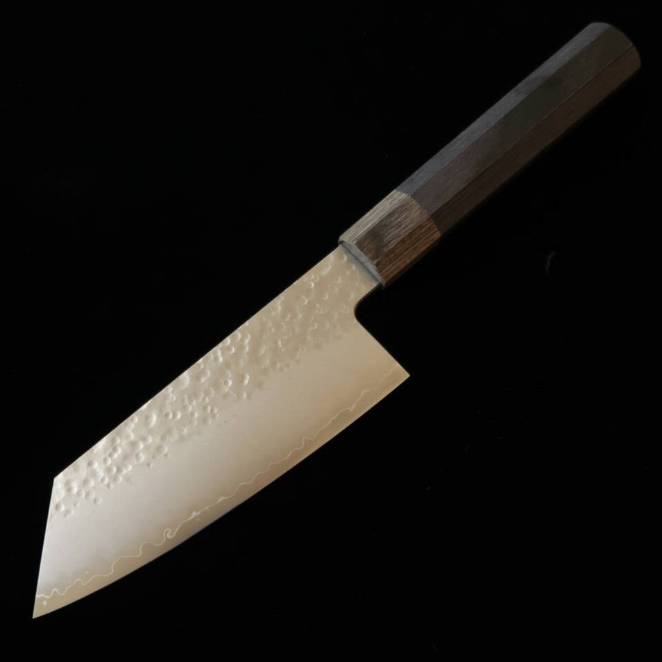 HADO Shiosai, VG10, martelé, manche en contreplaqué noir, petit bunka (135 mm)