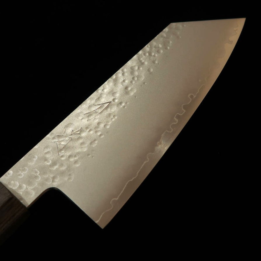 HADO Shiosai, VG10, martelé, manche en contreplaqué noir, petit bunka (135 mm)