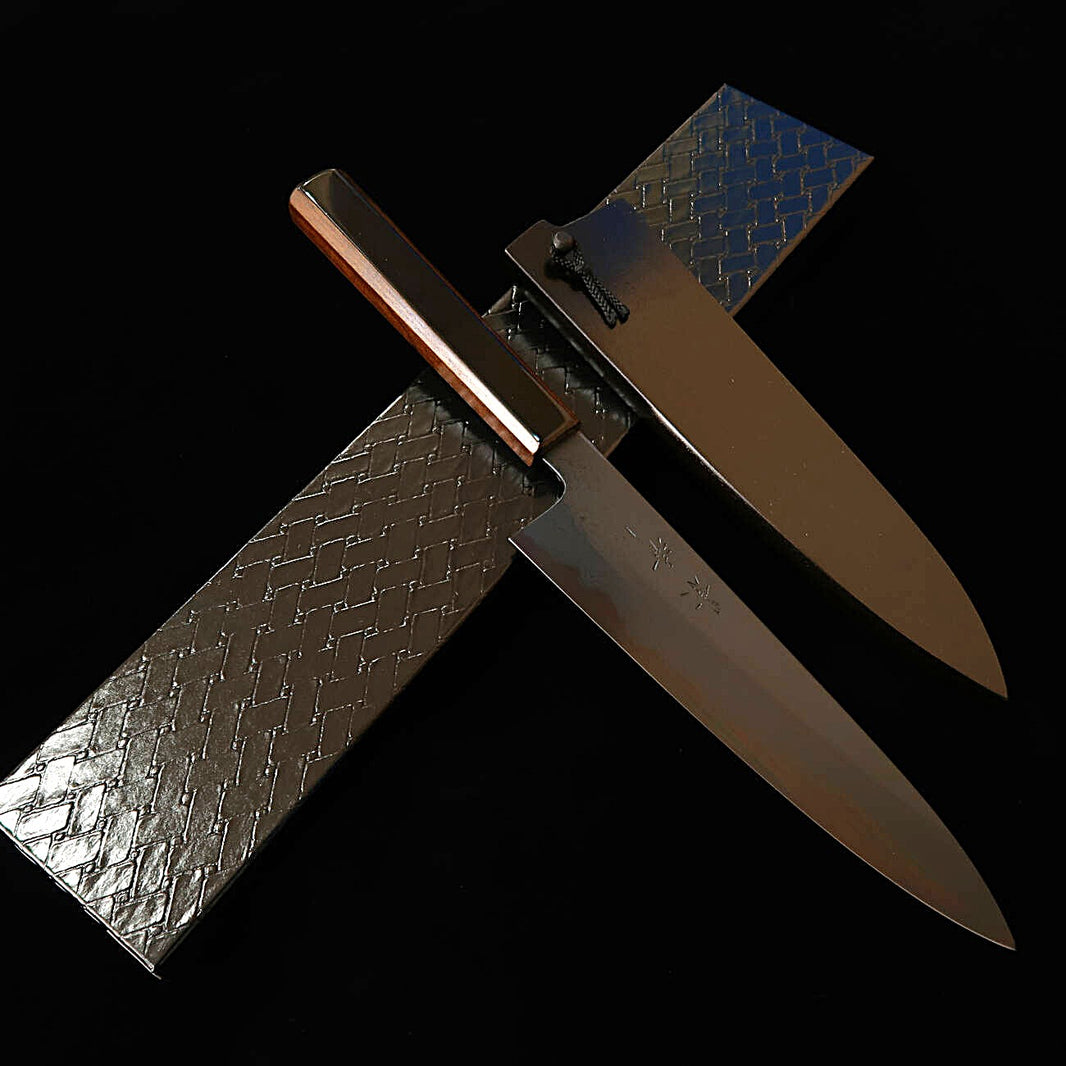 KAGEKIYO acero Aogami nº1 damasco ennegrecido, Shikkokuro wa-gyuto (210 mm/240 mm)