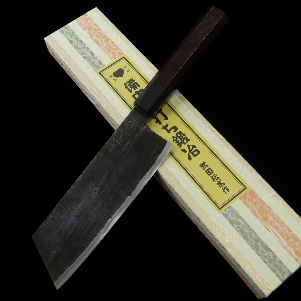TAKEDA Faca Multiuso Bizen Feita à Mão Aço Hitachi Aogami Super (150~180mm)