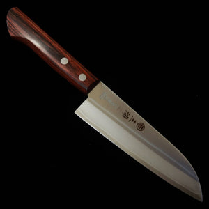 Miura MIURA Petit Santoku VG1 DP Gold Sans mitre Manche en acajou (140 mm)