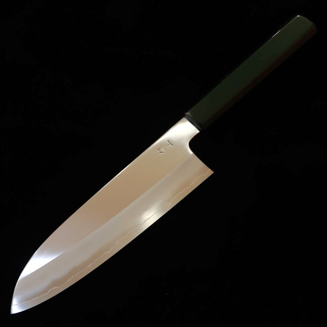 景清KAGEKIYO 和三徳 銀紙三号 漆緑呂柄 (180mm)