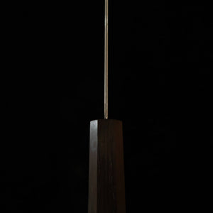 HATSUKOKORO gyuto Gingami #3 Damasco cabo integral de ébano (210 mm)