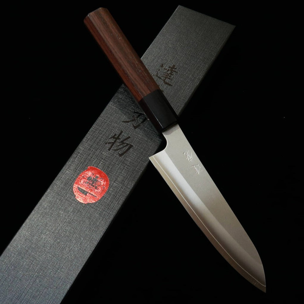 達磨刃物DARUMA HAMONO ペティ 銀紙三号 紫檀八角柄（135mm）