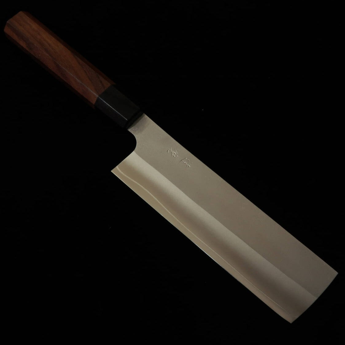 Faca Nakiri Daruma Hamono, aço Ginpaku nº 3, cabo octogonal de jacarandá (165mm)