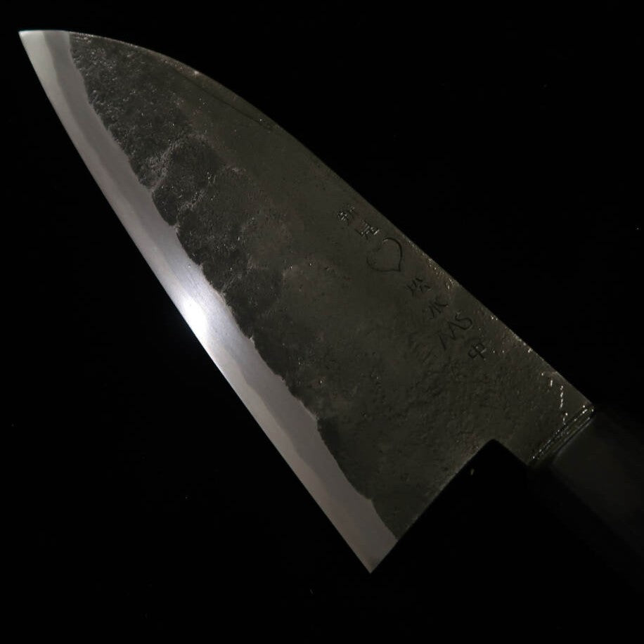 武田刃物TAKEDA　備中手打ち鍛冶　出刃　中　日立青紙スーパー鋼（150mm）