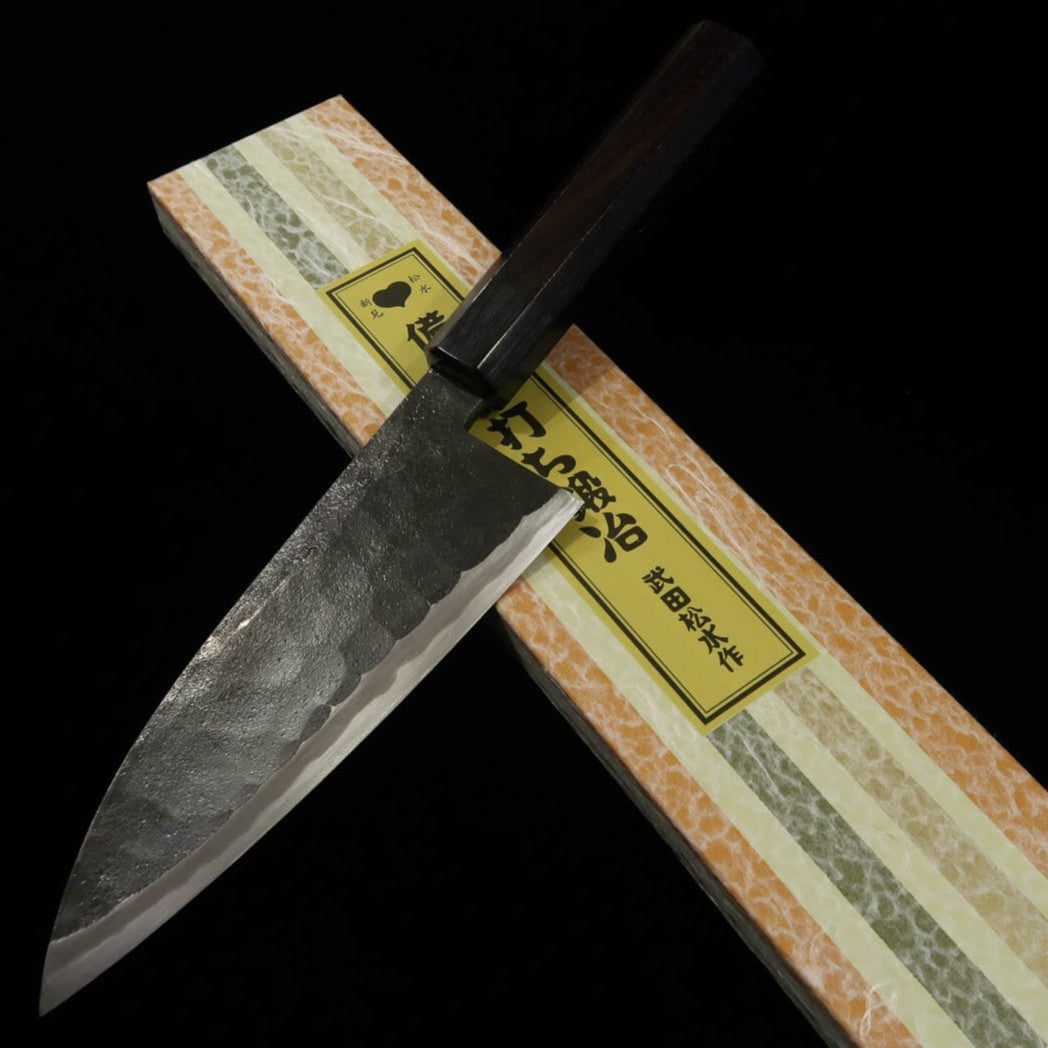 武田刃物TAKEDA　備中手打ち鍛冶　出刃　大　日立青紙スーパー鋼（180mm）