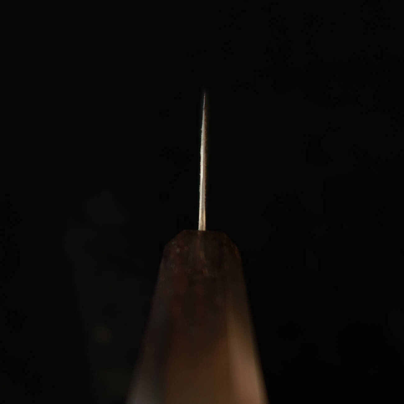初心 HATSUKOKORO 三徳 銀紙三号 ダマスカス 黒檀一体型柄 (170mm)