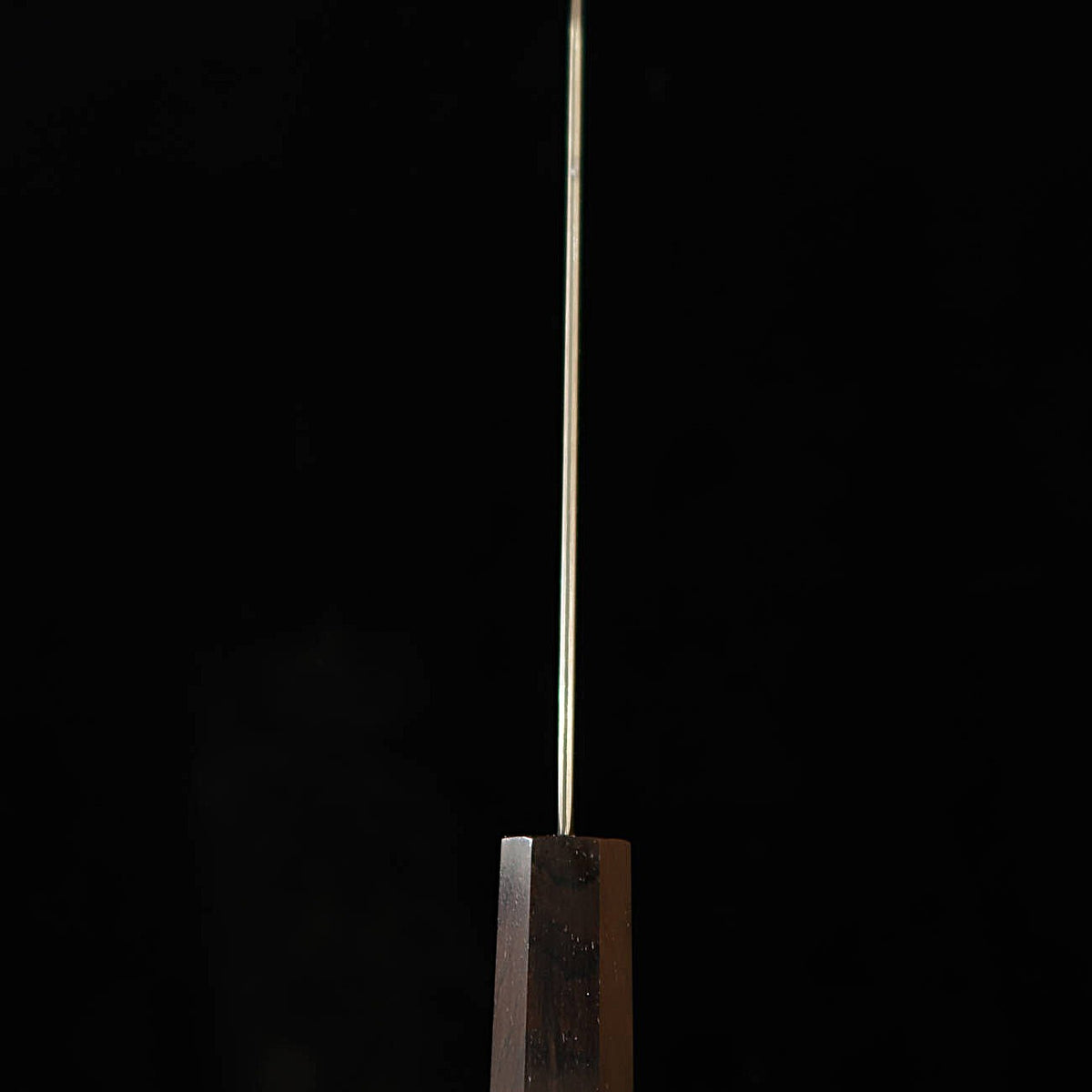 HATSUKOKORO couteau santoku kiritsuke Gin-san n°3 damas manche ébène monobloc (170 mm)