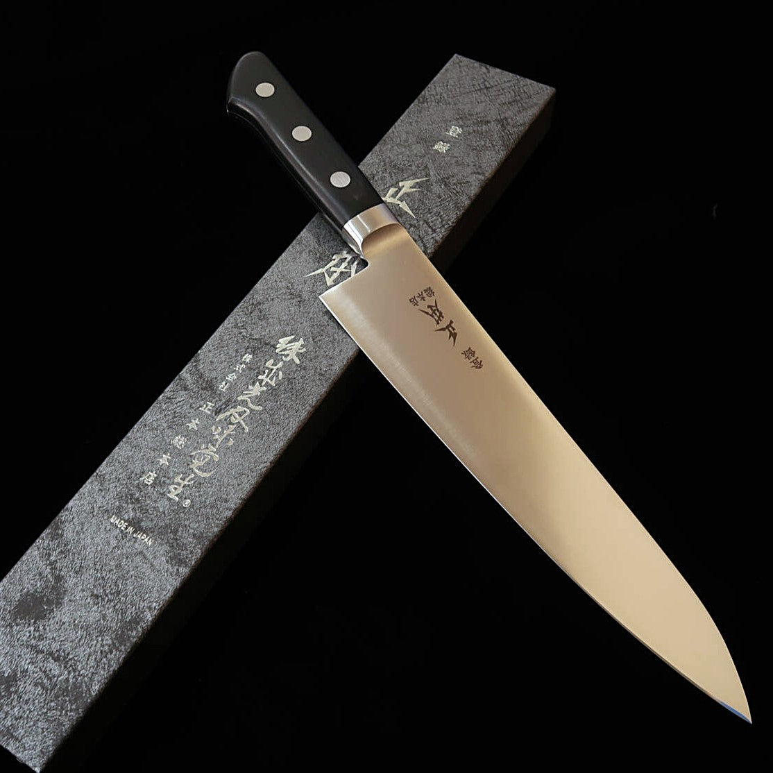 正本総本店 MASAMOTO SOHONTEN 牛刀 ハイパーモリブデン 黒合板柄(210