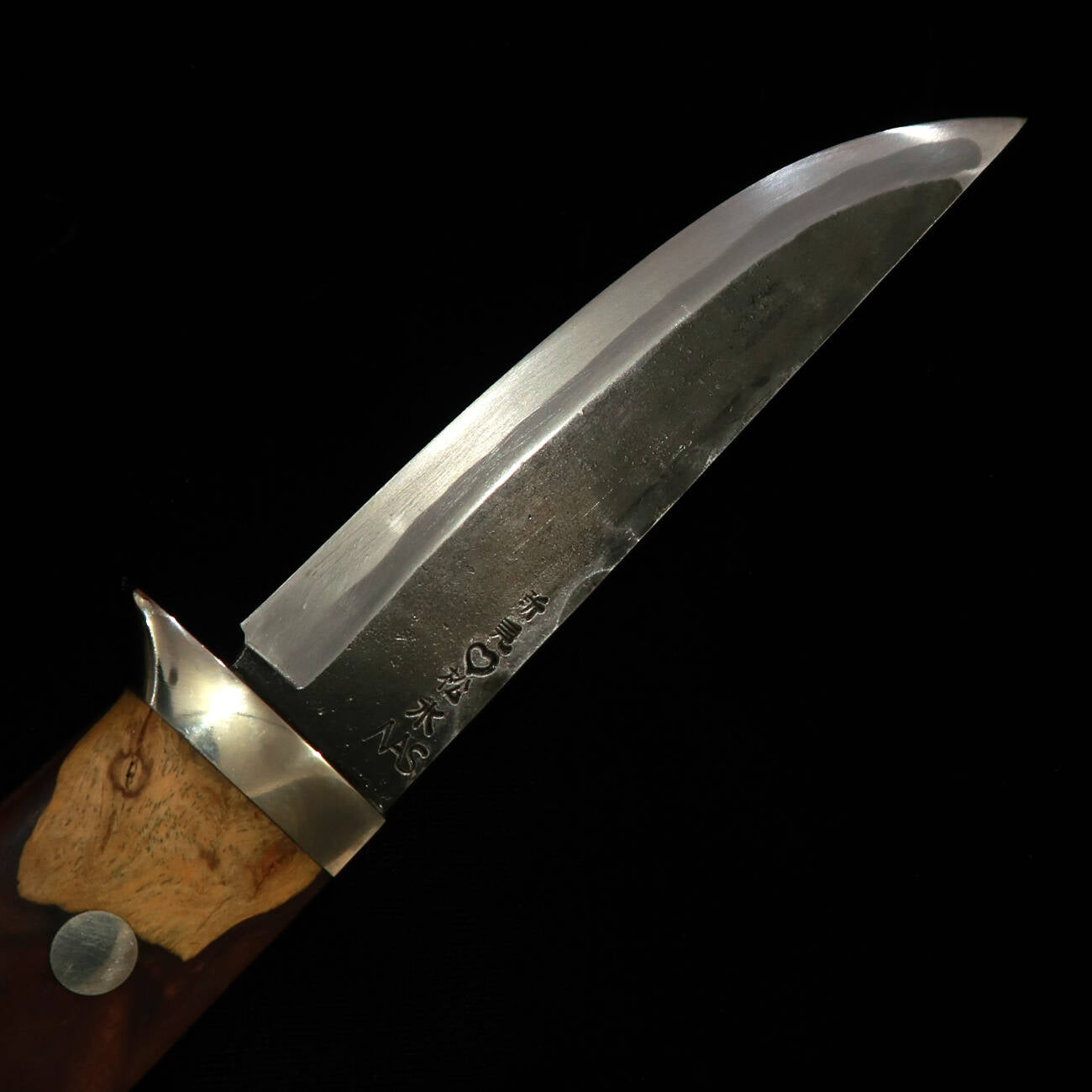 武田刃物TAKEDA　備中手打ち鍛冶 守屋正作 シースナイフ アイアンウッドA