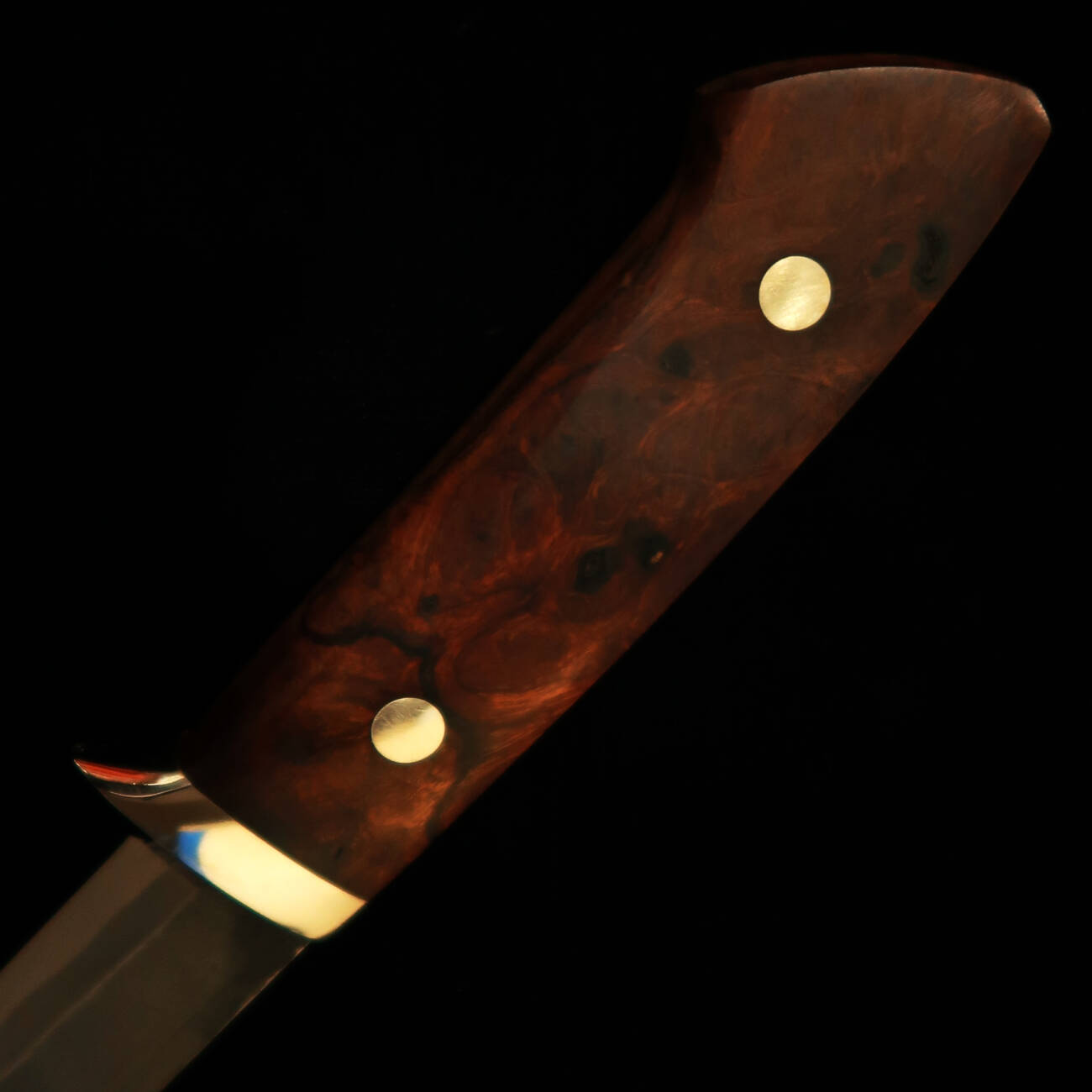 武田刃物TAKEDA　備中手打ち鍛冶 守屋正作 シースナイフ アイアンウッドA