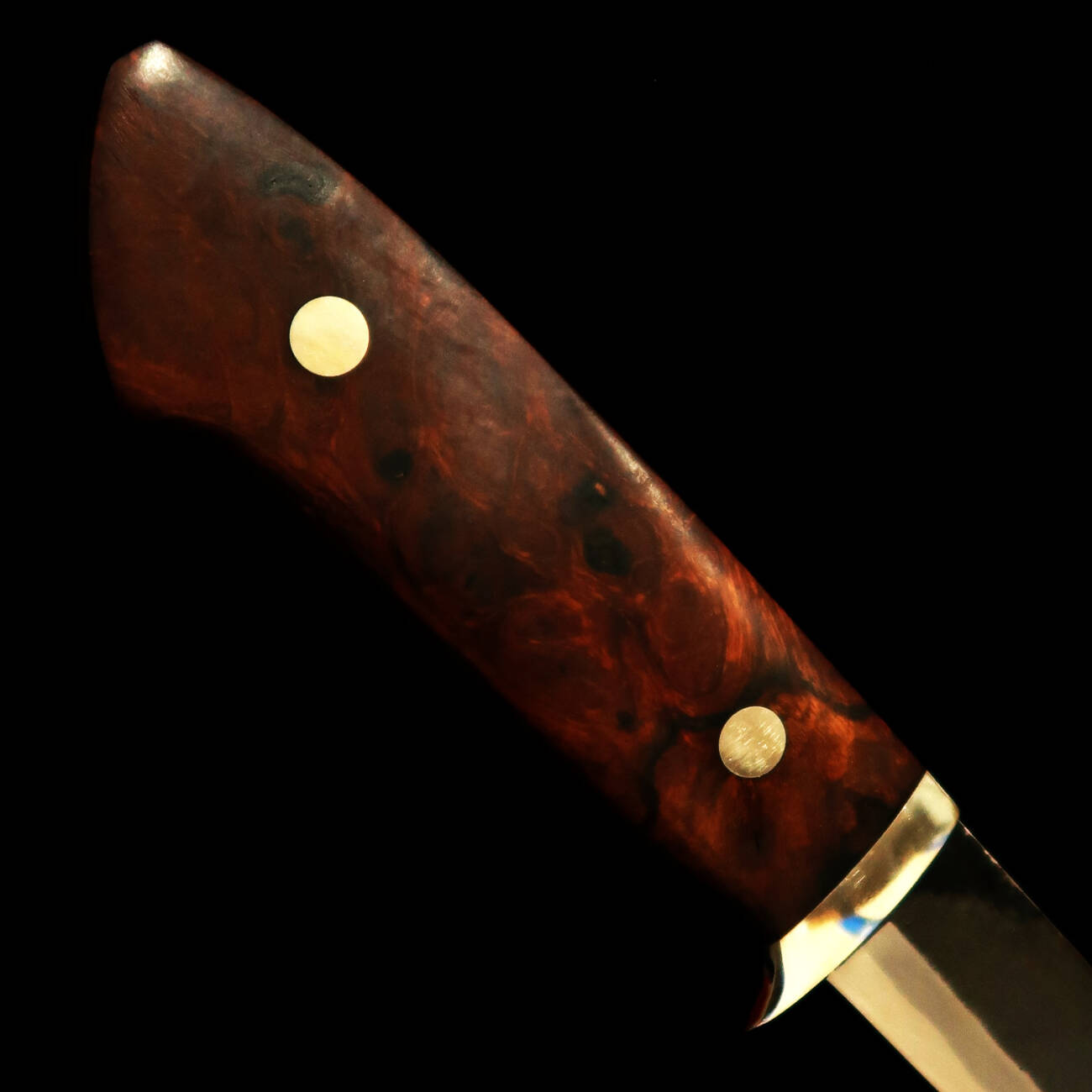 武田刃物TAKEDA　備中手打ち鍛冶 守屋正作 シースナイフ アイアンウッドA