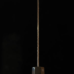Miura Nakiri VG10 Damasco martelado escurecido Cabo octogonal de wengué (170 mm)