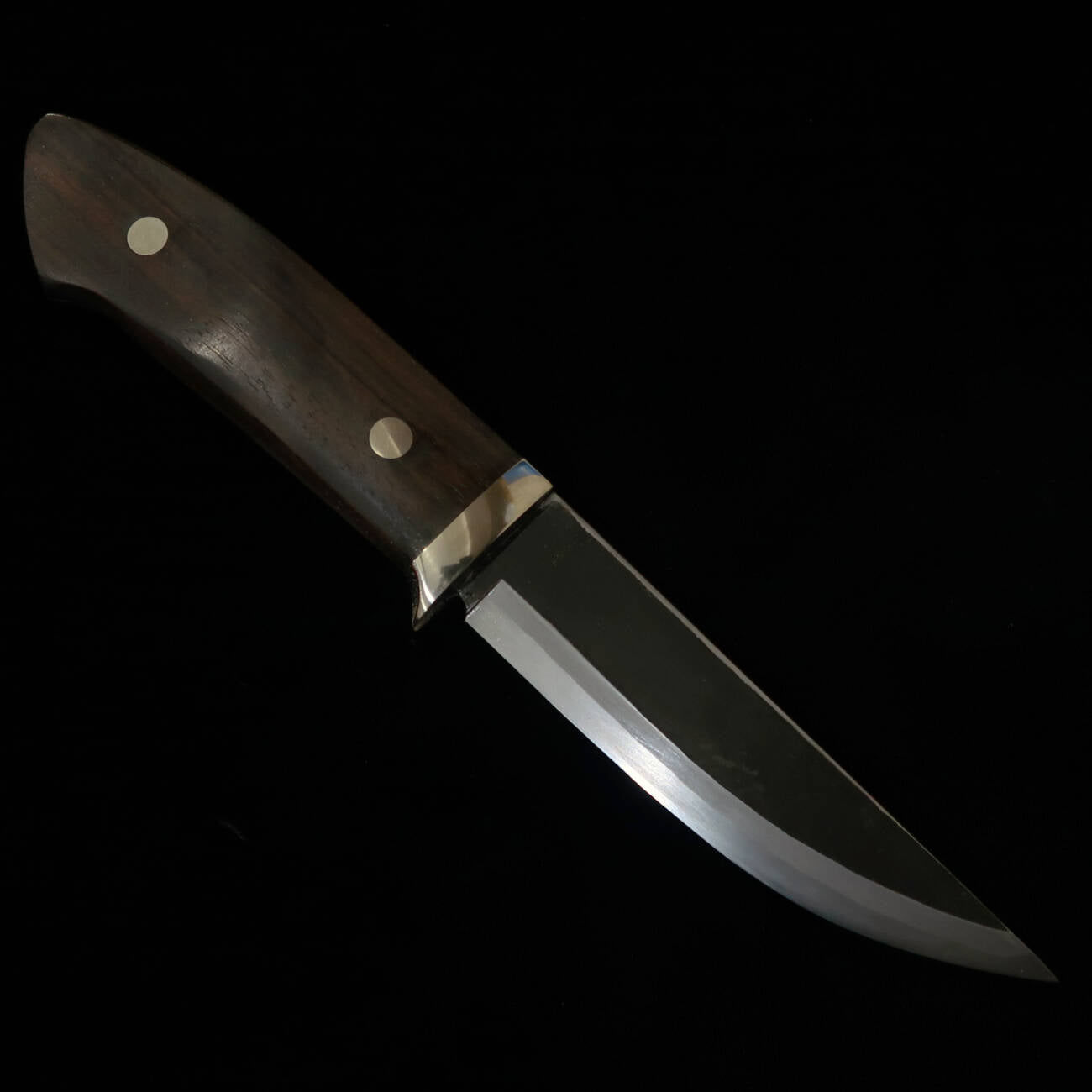 武田刃物TAKEDA　備中手打ち鍛冶 守屋正作 シースナイフ 縞黒檀