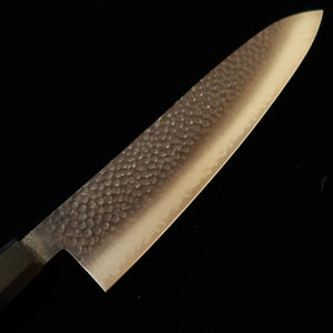MIURA Miura – Gyuto VG10 preto tingido, damasco martelado, cabo octogonal em wenge (210 mm)