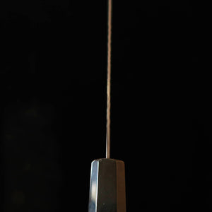 MIURA Miura – Gyuto VG10 preto tingido, damasco martelado, cabo octogonal em wenge (210 mm)