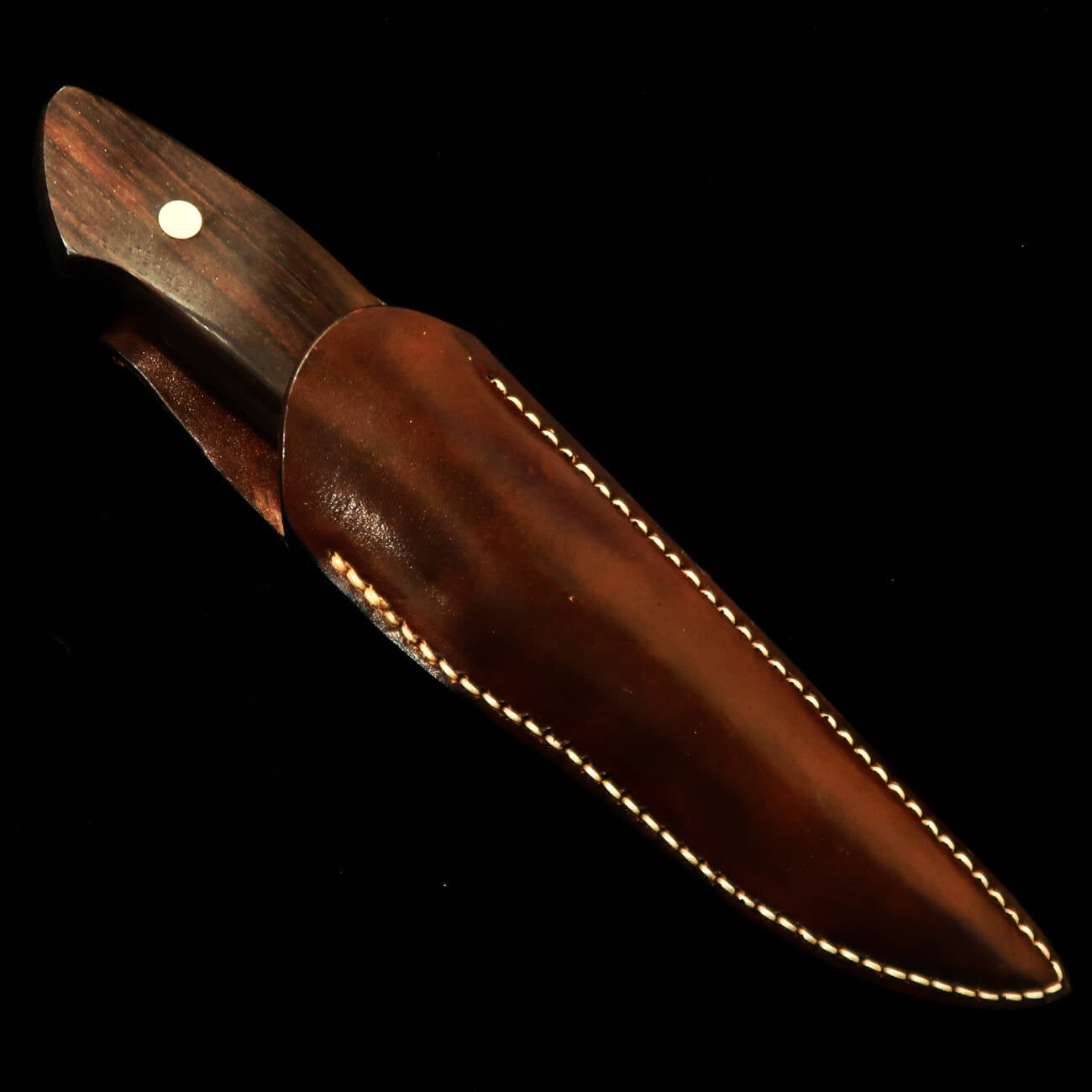 武田刃物TAKEDA　備中手打ち鍛冶 守屋正作 シースナイフ 縞黒檀