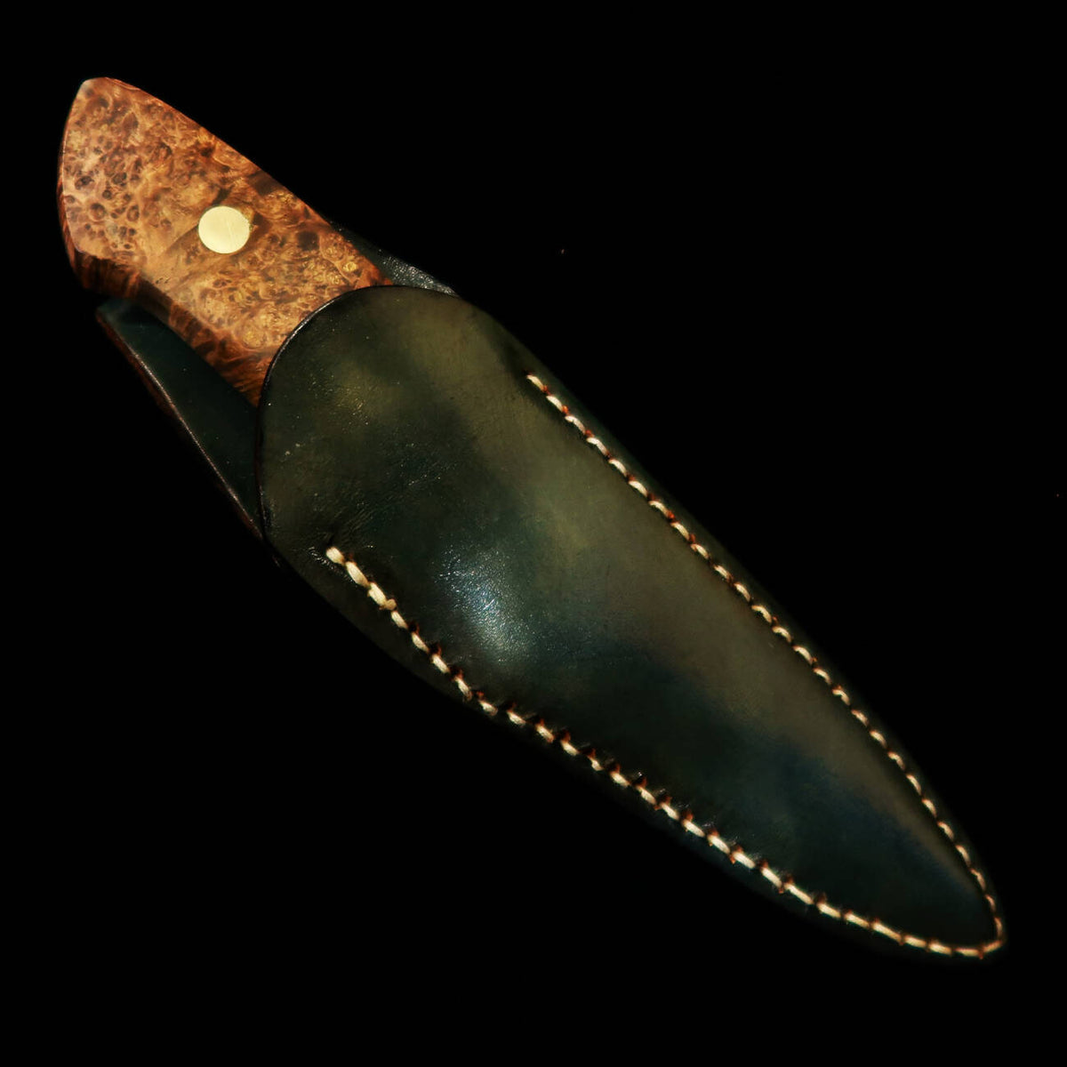 TAKEDA Cutlerie – Forgeron artisanal de Bitchū, œuvre de Masashi Moriya – Couteau fixe, Buckeye