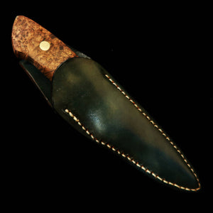 TAKEDA Cutlerie – Forgeron artisanal de Bitchū, œuvre de Masashi Moriya – Couteau fixe, Buckeye