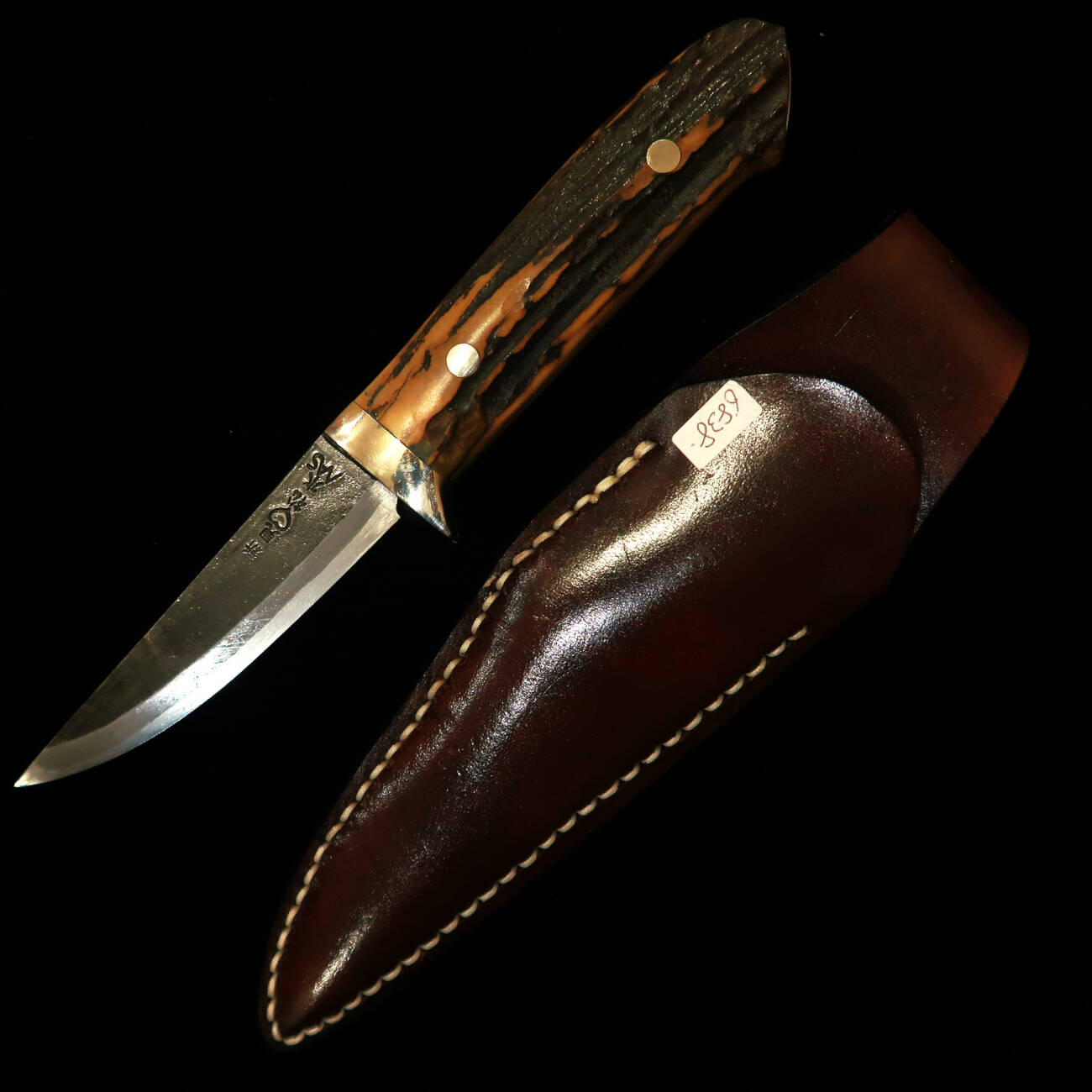 武田刃物TAKEDA　備中手打ち鍛冶 守屋正作 シースナイフ スタッグB