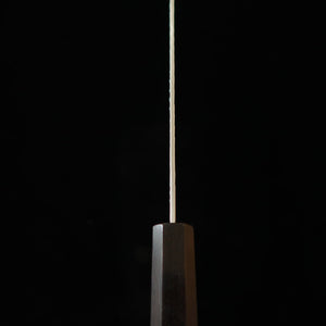 NIGARA Hamono SG2 Polished Tsuchime Kiritsuke Gyuto with Integrated Ebony Handle (210mm)