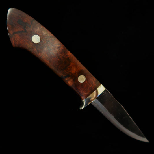 武田刃物TAKEDA　備中手打ち鍛冶 守屋正作 シースナイフ アイアンウッドB