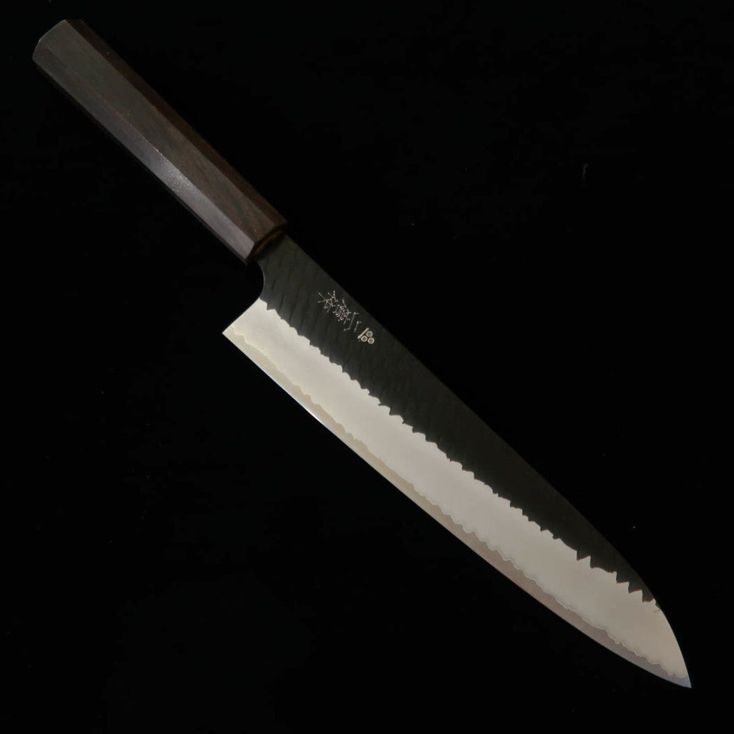 Nigara Hamono NIGARA SG2 Polido Tsuchime Gyuto Cabo de ébano inteiriço (240 mm)