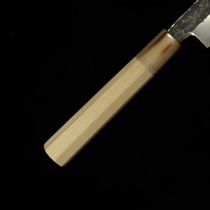 MIURA Itadaki Miura Itadaki Tanaka Giichi yanagiba acabado negro acero Shirogami No.2 (270/300 mm)