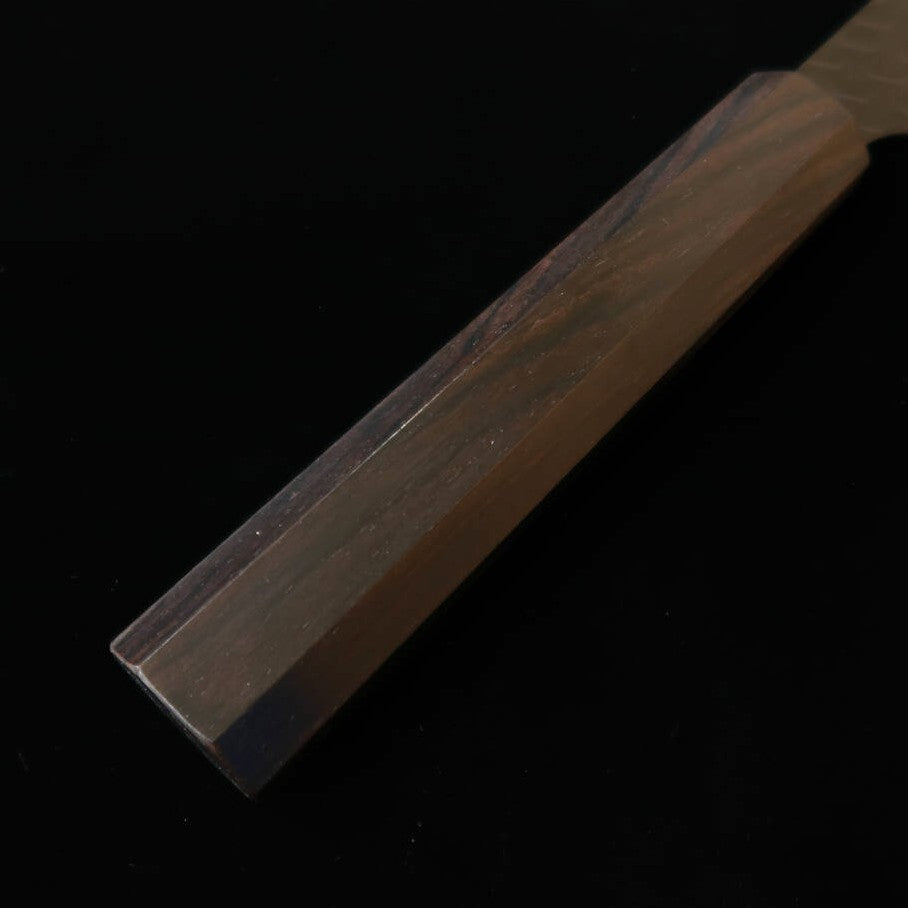 二唐刃物鍛造所 NIGARA SG2 磨き槌目 牛刀 黒檀一体型柄 (240mm)